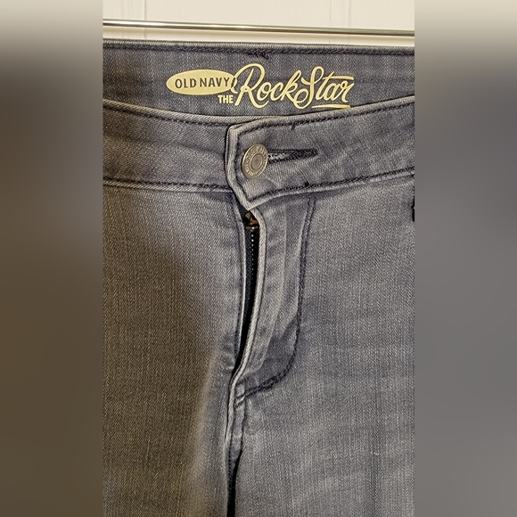 Rockstar jeans by Old Navy. Grey, stretchy skinny jeans. Size 12 regular. - Picture 2 of 6